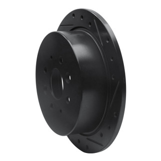 R1 97-02 Peugeot 306 (Mexico) Rear Right Drilled & Slotted Black Brake Rotor