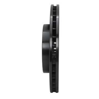 R1 90-90 Lexus LS400 Front Left Drilled & Slotted Black Brake Rotor