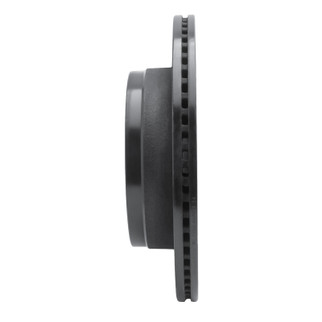 R1 12-14 Ford F-150 4WD Rear Left Drilled & Slotted Black Brake Rotor