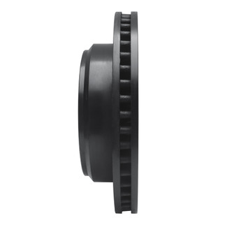 R1 08-25 Ford E-150 Rear Right Drilled & Slotted Black Brake Rotor
