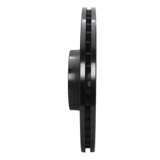 R1 01-03 Audi S8 Front Right Drilled & Slotted Black Brake Rotor