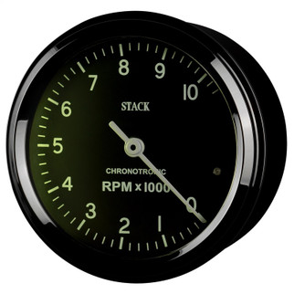 Autometer Chronocentric Tachometer - 80mm Blk - 0-10K RPM