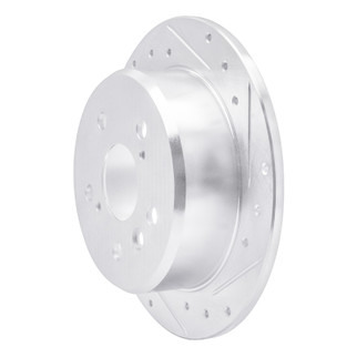 R1 92-03 Lexus ES300 Rear Right Drilled & Slotted Silver Brake Rotor