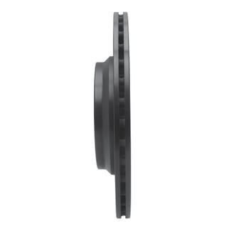 R1 13-19 Mercedes-Benz GL350 Rear Left Drilled & Slotted Black Brake Rotor