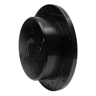 R1 04-04 Pontiac GTO Rear Left Drilled & Slotted Black Brake Rotor