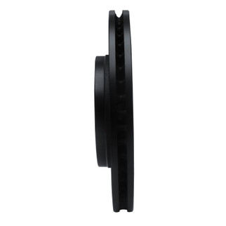 R1 18-22 Toyota C-HR Front Left Drilled & Slotted Black Brake Rotor