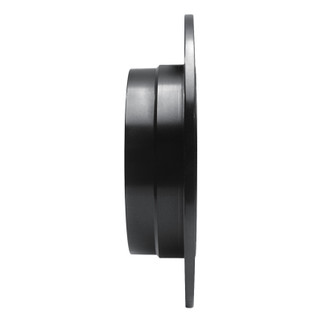R1 06-11 Mercedes-Benz B200 Rear Right Drilled & Slotted Black Brake Rotor