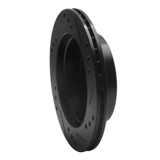 R1 89-01 Chevrolet Metro Front Left Drilled & Slotted Black Brake Rotor