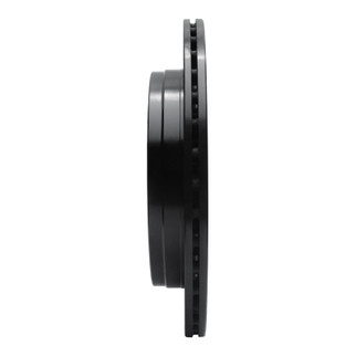R1 07-17 Buick Enclave Rear Right Drilled & Slotted Black Brake Rotor