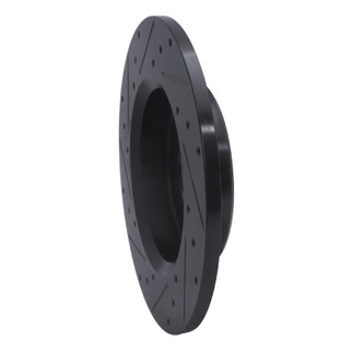 R1 79-80 Toyota Pickup Front Right Drilled & Slotted Black Brake Rotor