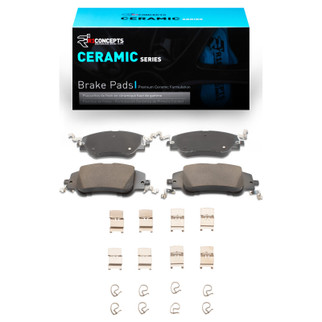 R1 22-23 Peugeot 2008 (Mexico) Front Ceramic Pads & Hardware Kit