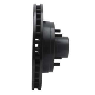 R1 93-95 Chevrolet G10 Front Right Drilled & Slotted Black Brake Rotor