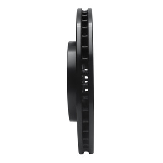 R1 05-10 Honda Odyssey Front Right Drilled & Slotted Black Brake Rotor