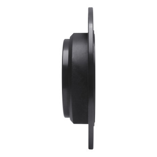 R1 91-99 Acura Legend Rear Left Drilled & Slotted Black Brake Rotor