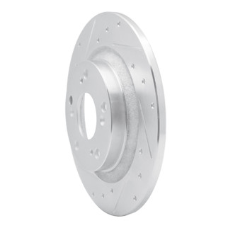 R1 00-09 Honda S2000 Rear Left Drilled & Slotted Silver Brake Rotor