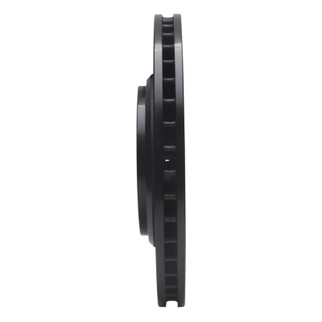 R1 14-20 Acura TLX Front Left Drilled & Slotted Black Brake Rotor