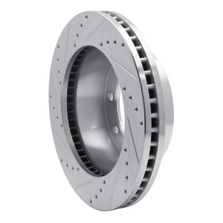 R1 05-12 Ford F-250 4WD (Super Duty) Front Right Drilled & Slotted Silver Brake Rotor