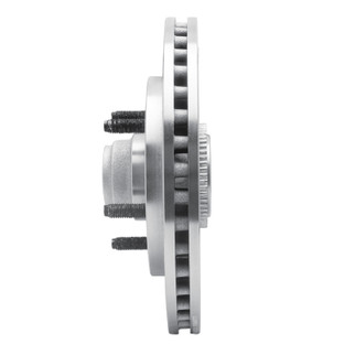 R1 99-04 Ford Expedition Front Right Drilled & Slotted Silver Brake Rotor