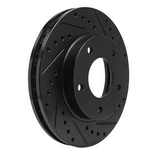 R1 69-78 Cadillac Eldorado Rear/Front Right Drilled & Slotted Black Brake Rotor