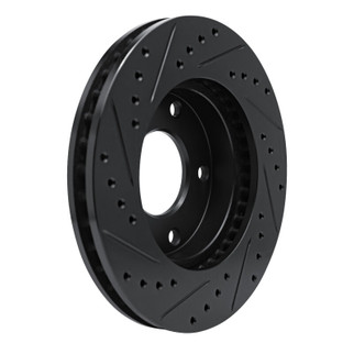 R1 69-78 Cadillac Eldorado Rear/Front Right Drilled & Slotted Black Brake Rotor