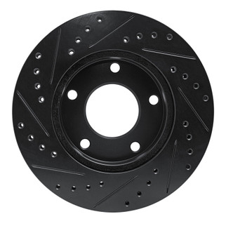 R1 69-78 Cadillac Eldorado Rear/Front Right Drilled & Slotted Black Brake Rotor