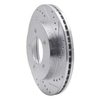 R1 97-04 Ford F-150 4WD Front Right Drilled & Slotted Silver Brake Rotor