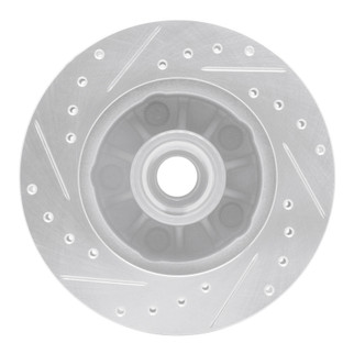 R1 95-97 Ford Ranger (USA/Canada) Front Right Drilled & Slotted Silver Brake Rotor