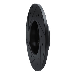 R1 15-25 Alfa Romeo Tonale Rear Right Drilled & Slotted Black Brake Rotor