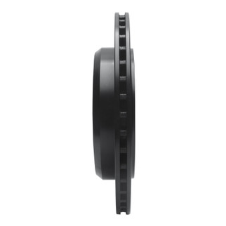 R1 11-25 Dodge Durango Rear Left Drilled & Slotted Black Brake Rotor
