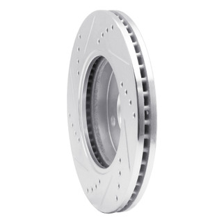 R1 03-10 Chevrolet Cobalt Front Right Drilled & Slotted Silver Brake Rotor