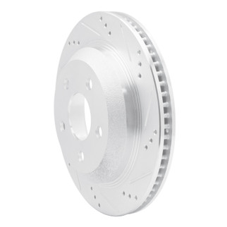 R1 98-02 Chevrolet Camaro Rear Right Drilled & Slotted Silver Brake Rotor