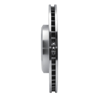 R1 09-23 Dodge Challenger Front Left Drilled & Slotted Silver Brake Rotor