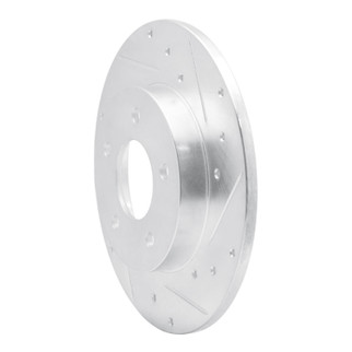 R1 92-05 Buick LeSabre Rear Right Drilled & Slotted Silver Brake Rotor