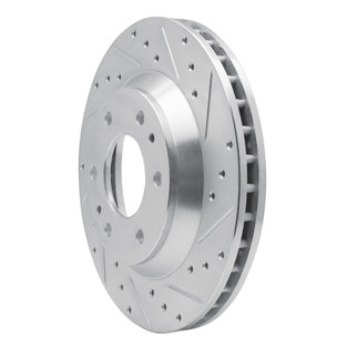 R1 02-05 Buick Rainier Front Right Drilled & Slotted Silver Brake Rotor