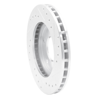 R1 88-96 Buick Regal Front Left Drilled & Slotted Silver Brake Rotor