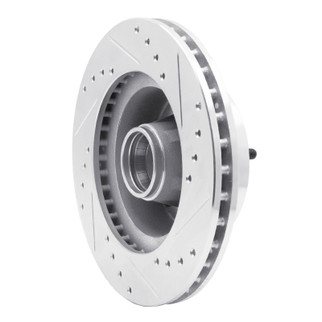 R1 67-74 Buick Apollo Front Left Drilled & Slotted Silver Brake Rotor