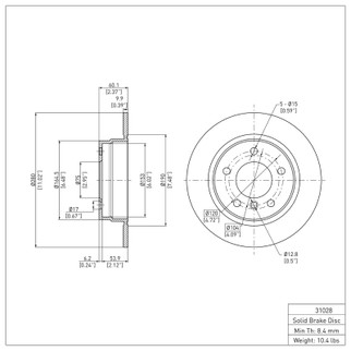DFC 91-99 BMW 323is Rear Brake Rotor