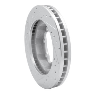 R1 92-00 Chevrolet K3500 Front Right Drilled & Slotted Silver Brake Rotor