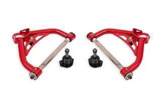 BMR 70-81 Chevrolet Camaro Non-Adj. Upper A-Arms w/ 0.5in Tall Ball Joint (Delrin) - Red