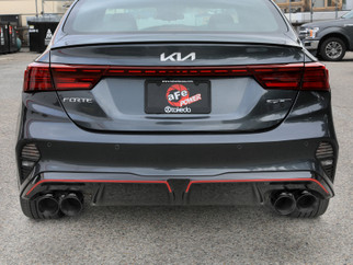 aFe 22-24 Kia Forte GT 1.6L 3in-2.5in 304 Stainless Steel Axle-Back Exhaust w/ Black Tips
