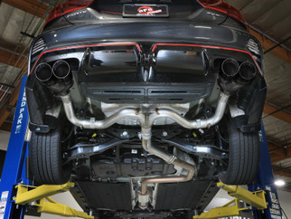aFe 22-24 Kia Forte GT 1.6L 3in-2.5in 304 Stainless Steel Axle-Back Exhaust w/ Black Tips