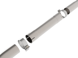 aFe Takeda 20-24 Kia Forte GT 1.6L (t) 3in 304 Stainless Steel Mid-Pipe