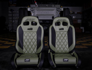 PRP EnduroCrawl Reclining Suspension Seat (Driver Side) - Black Tweed