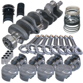 Eagle Chevy 454 1Pc 4.250in Crank 6.385in I-Beam Rods 43cc Dome 4.310in Pistons Rotating Assembly