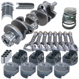 Eagle Ford 351W 4.000in Crank 6.250in I-Beam Rods -26cc Inv Dome 4.040in Pistons Rotating Assembly