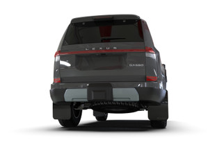 Rally Armor 24-26 Lexus GX-550 Overtrail Black UR Mud Flap Dark Grey Logo