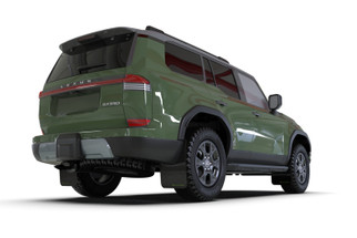 Rally Armor 24-26 Lexus GX-550 Overtrail Black UR Mud Flap Dark Green Logo