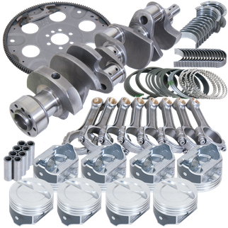 Eagle Chevy LT1350 1Pc 3.750in Crank 5.700in I-Beam 4.060in Pistons 153 Tooth FP Balanced Assembly