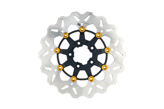 Rotor 11.8" Floating Wave Fr Black/gold Buttons
