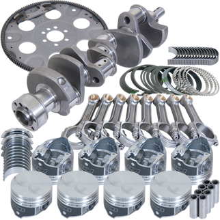 Eagle Chevy 305 1Pc 3.480in Crank 5.700in I-Beam Rods 3.796in Pistons 153 Tooth FP Balanced Assembly